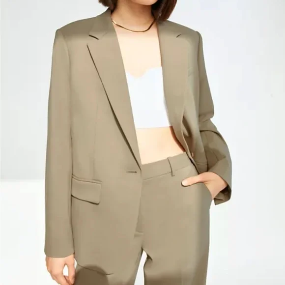 Aritzia Babaton Agency Blazer in Cement Blue - Picture 4 of 6